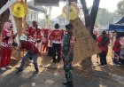 Babinsa Cibeusi Amankan Gerak Jalan Santai, Diikuti Sekitar 500 Warga